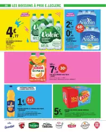 Catalogue E.Leclerc page 26: Volvic Eau minérale naturelle volcanique €4,77, Saint Antonin €0,89