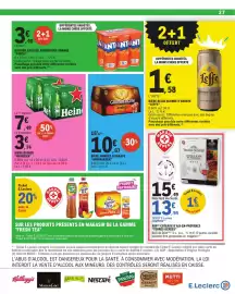 Catalogue E.Leclerc page 27: Heineken Bière blonde €3,74, Terres Ocrées €13,94