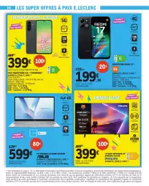 Catalogue E.Leclerc page 36: ASUS PC PORTABLE X1504MA-BQ585W €599,00, Samsung Galaxy A56 5G €399,00