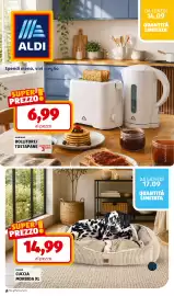 Volantino ALDI settimana 38 Pagina 34: Romeo Cuccia morbida XL €14,99, Ambiano bollitore/tostapane €6,99