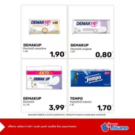 Volantino Iper Tosano settimana 37 Pagina 14: Demakup dischetti €3,99, Demakup dischetti original €0,80