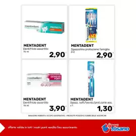 Volantino Iper Tosano settimana 37 Pagina 17: Mentadent spazzolino protezione famiglia €2,90, Mentadent spazzolino €1,30