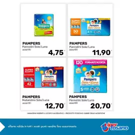 Volantino Iper Tosano settimana 37 Pagina 5: Pampers Pannolini Sole/Luna assortiti €4,75