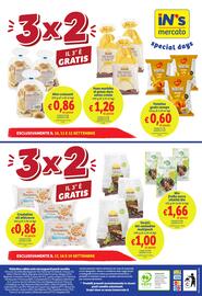 Volantino In'S Mercato Pagina 24: Pane morbido al grano duro €1,26, Crostatine all'albicocca €0,86