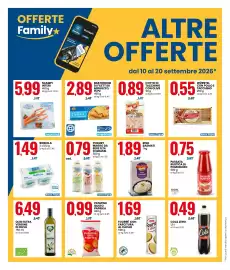 Volantino Eurospin Pagina 12: Robiola €1,49, Bastoncini di filetti di Merluzzo €2,89