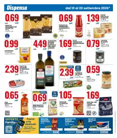 Volantino Eurospin Pagina 6: Amo Essere Bio Mini Gallette Mais e Legumi €0,69, Frollini con Cacao e Nocciole Dolciando €1,69