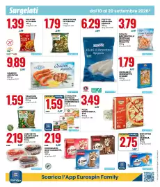 Volantino Eurospin Pagina 8: Biscottini alla vaniglia Dolciando €2,75, Ondina Filetti di Branzino Spigola €6,29