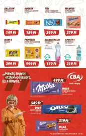 CBA akciós újság hét 37 Oldal 6: Tibi táblás csokoládé €399,00, Szentkirályi ásványvíz €179,00