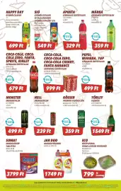CBA akciós újság hét 37 Oldal 7: Somat mosogatógép tableták €3.799,00, Coca-Cola szénsavas üdítőital €679,00