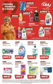 CBA akciós újság hét 37 Oldal 8: Zewa deluxe toalettpapírok €699,00, Libresse ultra egészségügyi betétek €999,00