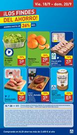 Folleto ALDI semana 38 Página 28: Mandarina €2,09, Ezequiel sartas ahumadas €3,19