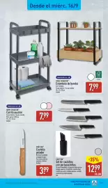 Folleto ALDI semana 38 Página 17: Home Creation Carrito auxiliar €7,99, Home Creation estantería de bambú €7,99