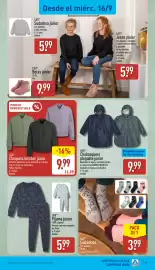 Folleto ALDI semana 38 Página 19: L&D chaqueta bomber júnior €9,99, L&D chubasquero plegable júnior €9,99