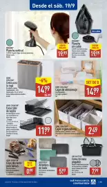 Folleto ALDI semana 38 Página 25: Home Creation cajas de almacenaje €14,99, Home Creation escurreidor de vajilla €11,99