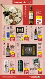 Folleto ALDI semana 38 Página 27: Muchomás pack de 2 vinos blancos €11,99, Trader Joe's mix frutos secos mediterráneo €2,29