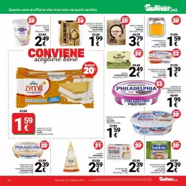 Volantino Supermercati Gulliver Pagina 26: Burro Parmareggio €2,49, Cheesecake al mango Chef a casa €1,59
