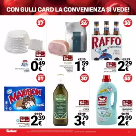 Volantino Supermercati Gulliver Pagina 3: Birre in bottiglia Raffo €2,29, Prosciutto cotto Consilia €1,59