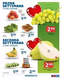 Volantino Ok Market Pagina 2: Lattuga gentilina €1,69, Pomodoro costoluto Gandini €2,99