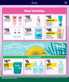 Woolworths catalogue week 37 Page 4: Vaseline Pro-Derma Body Lotion €15,00, My Soda Shampoo or Conditioner €6,00