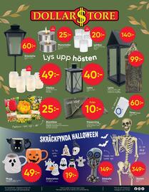 DollarStore annonsblad Sida 8: Mugg Halloween €49,00, Oljeljus €49,00