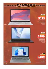 Power reklamblad vecka 37 Sida 18: Asus vivobook go 15 €3.999,00, Lenovo IdeaPad Slim 3 Bärbar dator €6.499,00