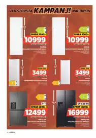 Power reklamblad vecka 37 Sida 36: LG Side by side Multi Air Flow-luftcirkulation €12.499,00, Samsung side by side €16.999,00