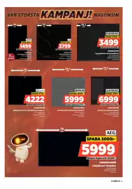 Power reklamblad vecka 37 Sida 43: Aeg induktionshäll hob2hood-funktion €5.999,00, Electrolux induktionshäll €4.222,00