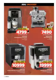 Power reklamblad vecka 37 Sida 48: DeLonghi espressomaskin €7.490,00, Siemens kaffemaskin €19.999,00
