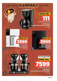 Power reklamblad vecka 37 Sida 49: Moccamaster kaffebryggare €7.599,00, Aidenbk kaffebryggare €3.999,00