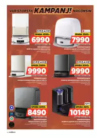 Power reklamblad vecka 37 Sida 54: Dyson robotdammsugare €10.149,00, Dreame robotdammsugare €9.990,00