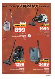 Power reklamblad vecka 37 Sida 55: Bosch dammsugare €1.299,00, Miele Dammsugare €2.499,00