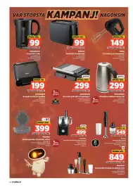 Power reklamblad vecka 37 Sida 58: Point vattenkokare €299,00, Point smörgåsgrill €299,00