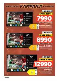Power reklamblad vecka 37 Sida 6: Samsung 65" 4K Smart TV Ultratunn 4K Neo QLED TV €8.990,00