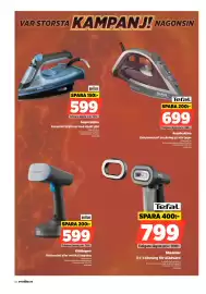 Power reklamblad vecka 37 Sida 62: Tefal ångstrykjärn €699,00, Braun klädångare €599,00
