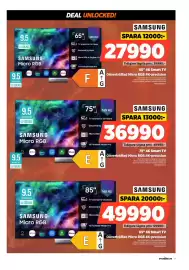 Power reklamblad vecka 37 Sida 7: Samsung 75" 4K Smart TV €36.990,00, Samsung 85" 4K Smart TV €49.990,00