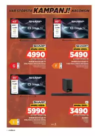 Power reklamblad vecka 37 Sida 8: Sharp 4k qled smart google tv €5.490,00, Sharp 4k qled smart google tv €5.990,00