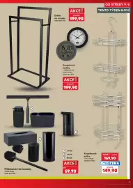 Kaufland leták týden 37 Strana 11: Koupelnová police €149,90, Koupelnové hodiny s vlhkoměrem €199,90