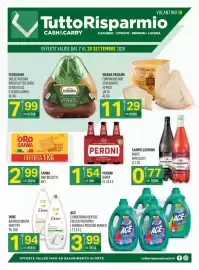 Volantino Tutto Risparmio Cash&Carry Pagina 1: Ace candeggina gentile fresco profumo €3,99, Grana Padano formaggio dop €11,29