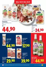 Lidl reklamblad vecka 38 Sida 10: Duc de Coeur mini salami €17,90, Duc de Coeur Lufttorkade charkuterier €29,90