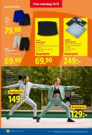 Lidl reklamblad vecka 38 Sida 18: Crivit funktionsshorts €69,90, Crivit ryggbandage €69,90