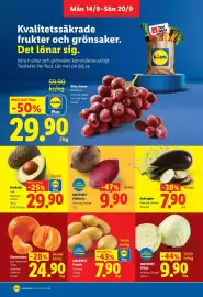 Lidl reklamblad vecka 38 Sida 2: Matriket Potatis €7,90, Matriket rödbetor €9,90