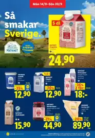 Lidl reklamblad vecka 38 Sida 7: Matriket Drickyoghurt €18,00, Matriket Gräddfil €12,90
