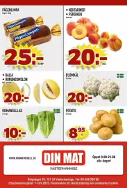 Din Mat reklamblad vecka 37 Sida 8: PågenLimpa €25,00, Galia honungsmelon €20,00