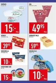Matdax reklamblad vecka 37 Sida 10: Burrata €15,00, Michelangelo mozzarella €10,00
