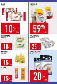 Matdax reklamblad vecka 37 Sida 11: Scan bacon €10,00, Rydbergs legymsallad €10,00