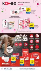 Tesco leták týden 37 Strana 36: Huggies Little Movers Plenky €299,90, Kotex dámské hygienické vložky €54,90
