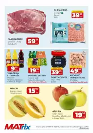 Matrix Butikerna reklamblad vecka 37 Sida 2: Avsar mineralvatten €19,95, Doyca vinäger & citronsås €9,95