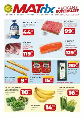 Matrix Butikerna reklamblad (giltig till och med 13-09)