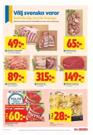 ICA Kvantum reklamblad vecka 38 Sida 5: Mutti krossade tomater €60,00, Spareribs, revbensspjäll €49,00