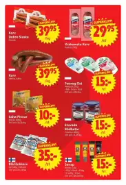 Nya Pulsen reklamblad vecka 37 Sida 11: Provitus Stuvade Rödbetor €15,00, Krakus Krakowska Korv €29,95